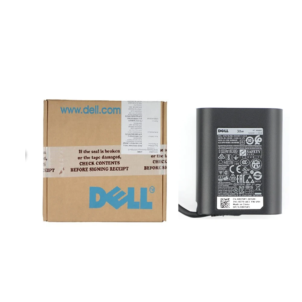 Dell Original Laptop Adapter 30w 20v/1.57a |Type-C (Box Seal Opened for Serial No) (No Power Cable Included)